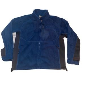Vintage Nike ACG Therma-Fit Long Sleeve Blue Zip Up Fleece Jacket Men Size Large